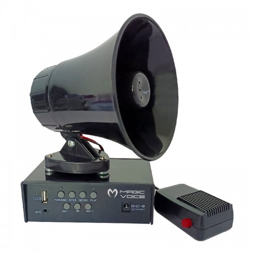 Magicvoice Mv-800USB Pazarcı Anfi Seti -Mıknatıslı-Ses Kayıtlı-Sirenli-USB'li - 4033